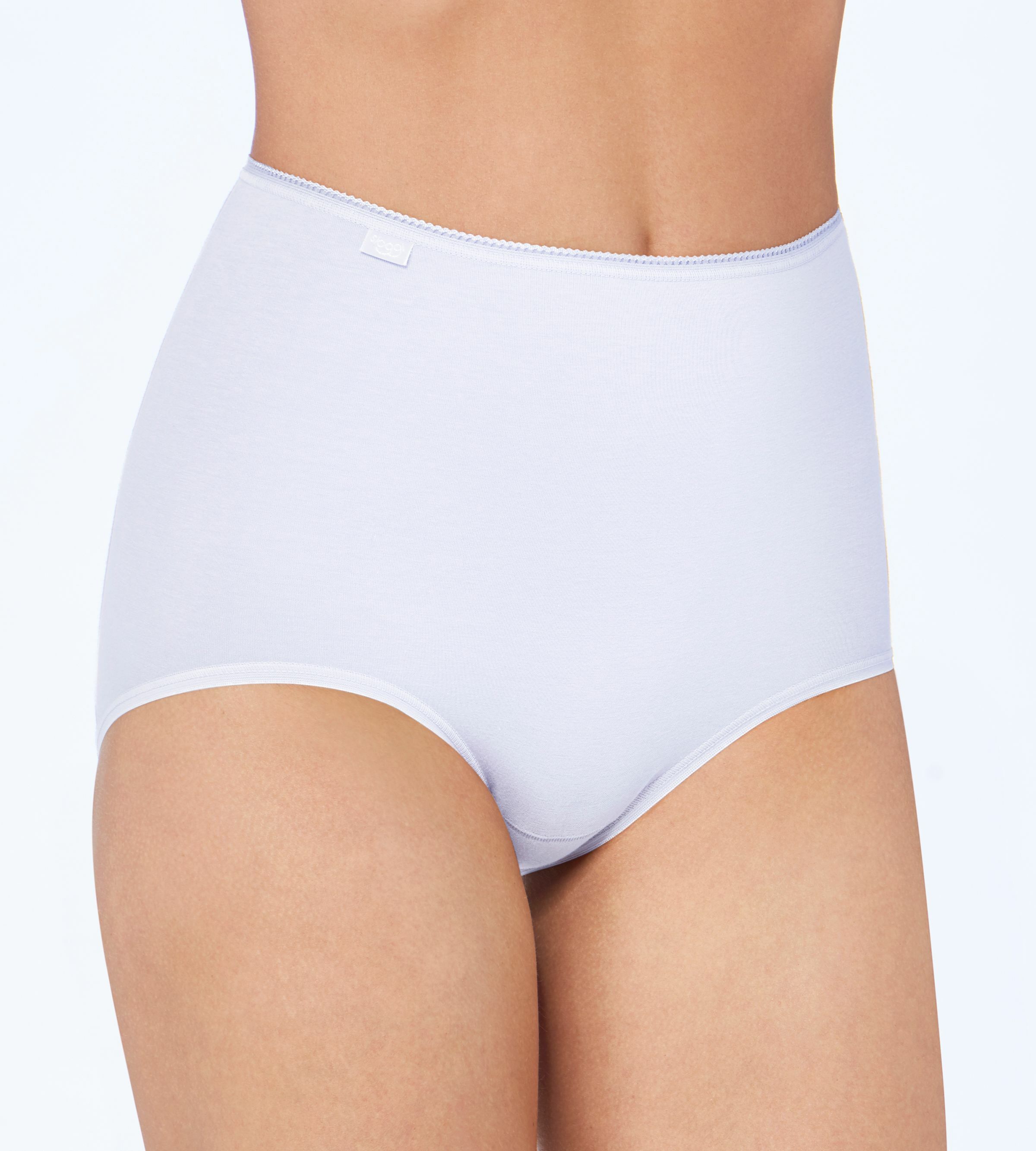 Sloggi size 26 Basic Maxi Briefs knickers panties pants cotton rich White